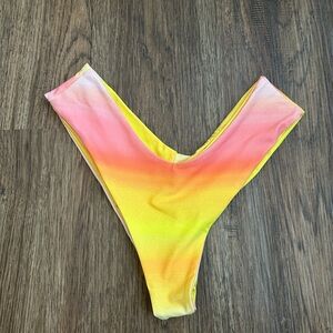 Skatie Pink and Yellow Bikini Bottom